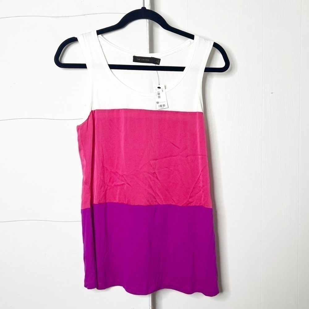 NEW with tags Loft colorblock satin tank